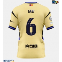 Moški Nogometni dresi Barcelona Paez Gavi #6 Gostujoči 2025-26 Kratek Rokav